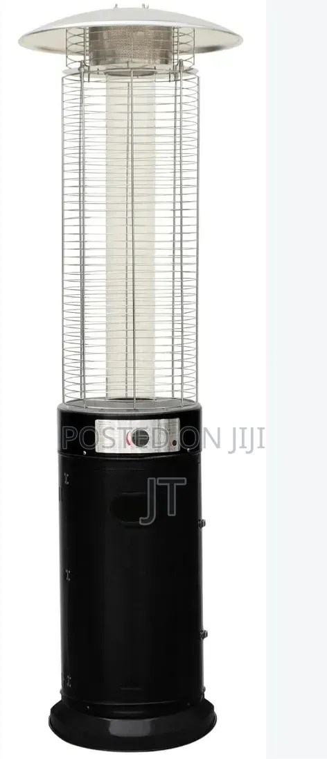 Cylindrical Patio Gas Heater With Quartz Flame Tube