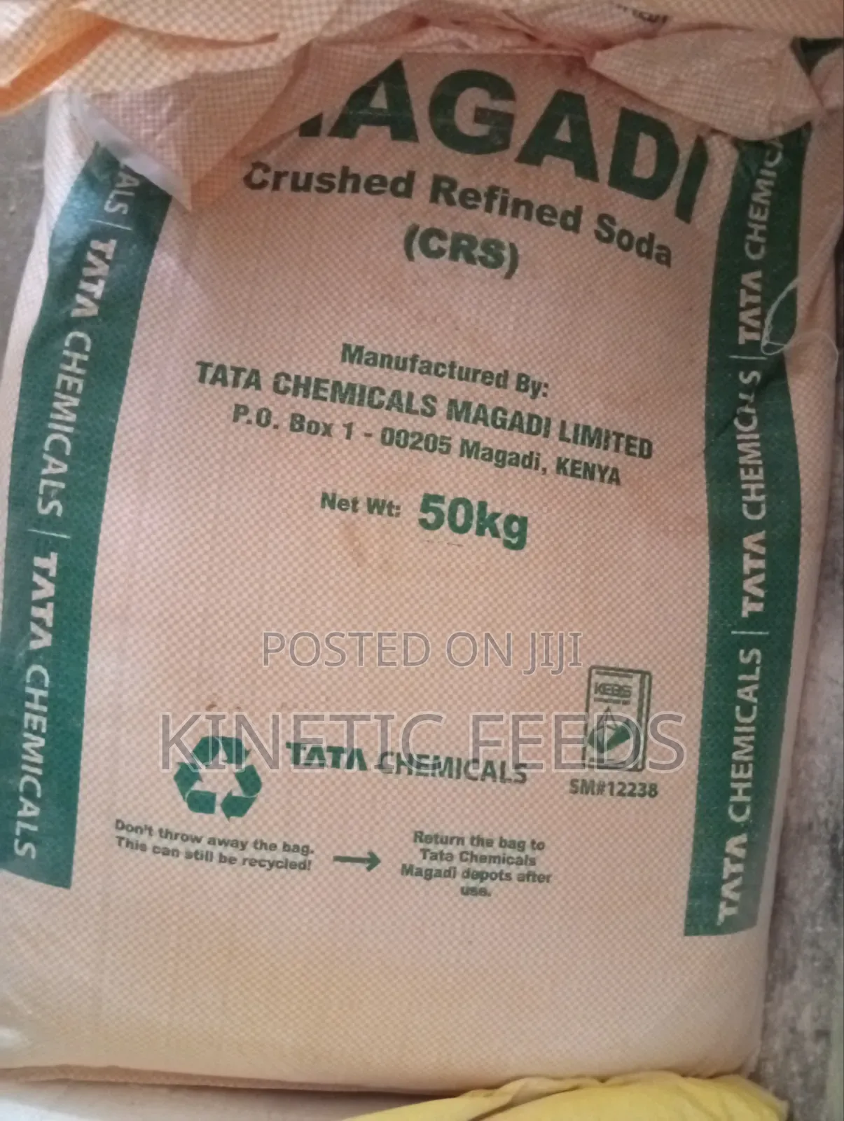 Soda Ash/Magadi(CRS), Minimum Order 1 Tonne(20 Bags)