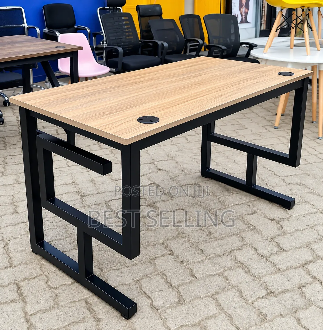 New Modern Strong Base Metallic Desk