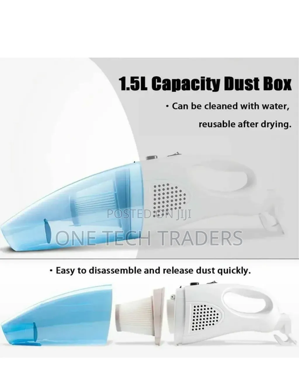 2 in 1 Electric Hand Held Wet and Dry Carpet Vacuum Cleaner
