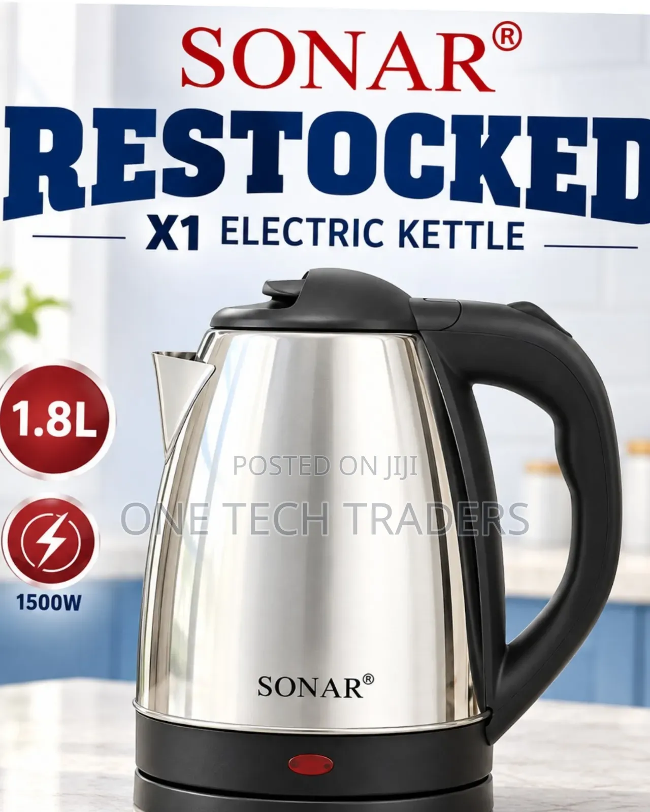 Kettle, Sonar 1.8litres