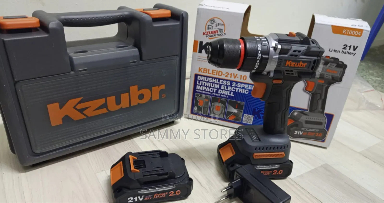 Kzubr 21V Heavy-Duty Cordless Drill Set