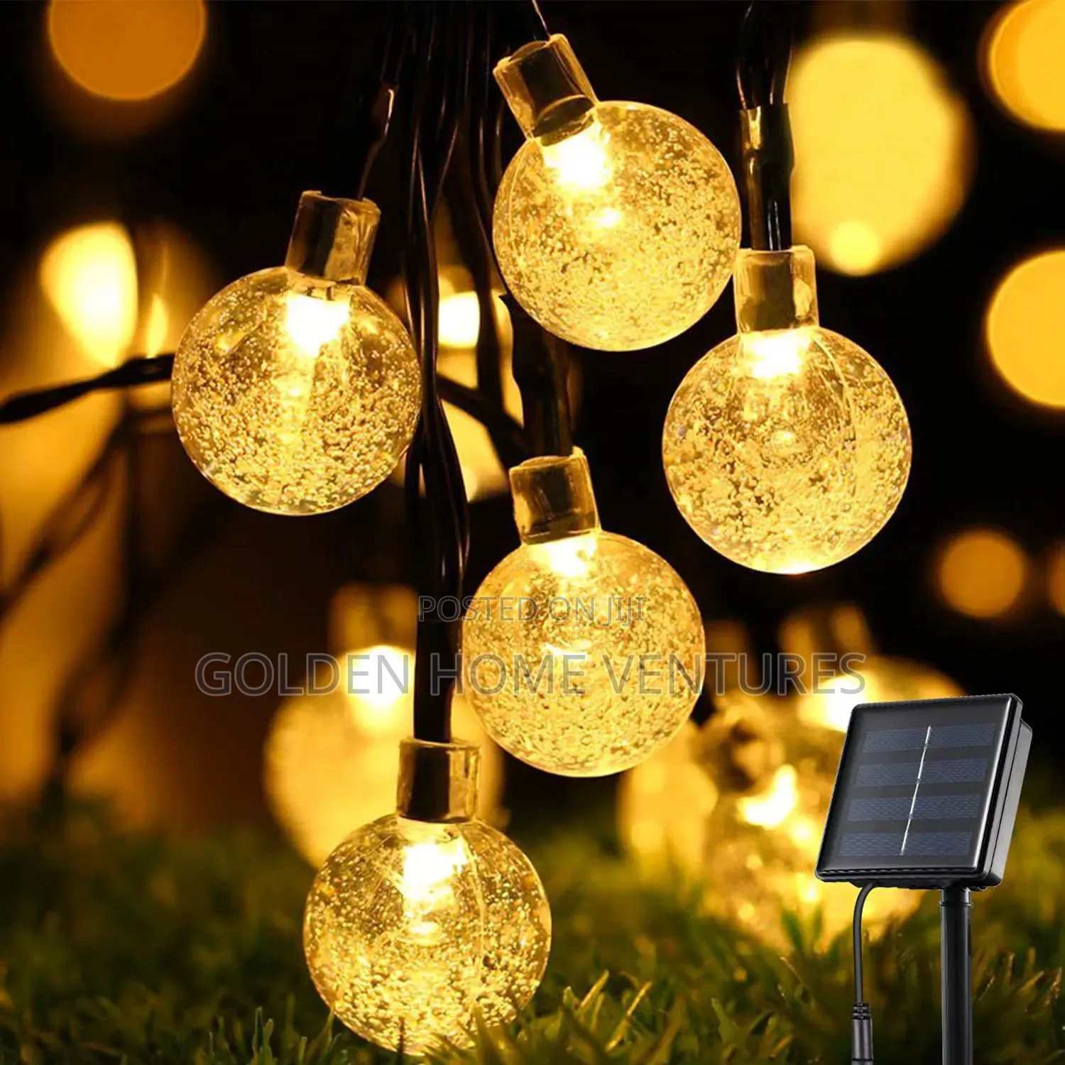 Solar Powered Outdoor String Christmas Lights–12M Roll -100 Balls