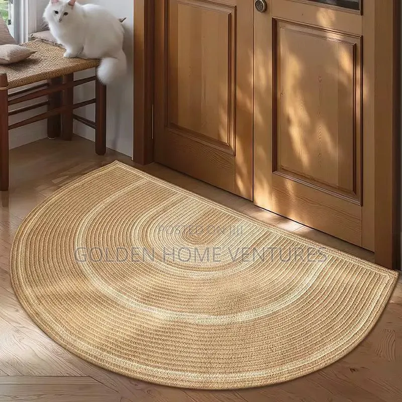 Handwoven Natural Jute Door Mat Eco-Friendly Rug