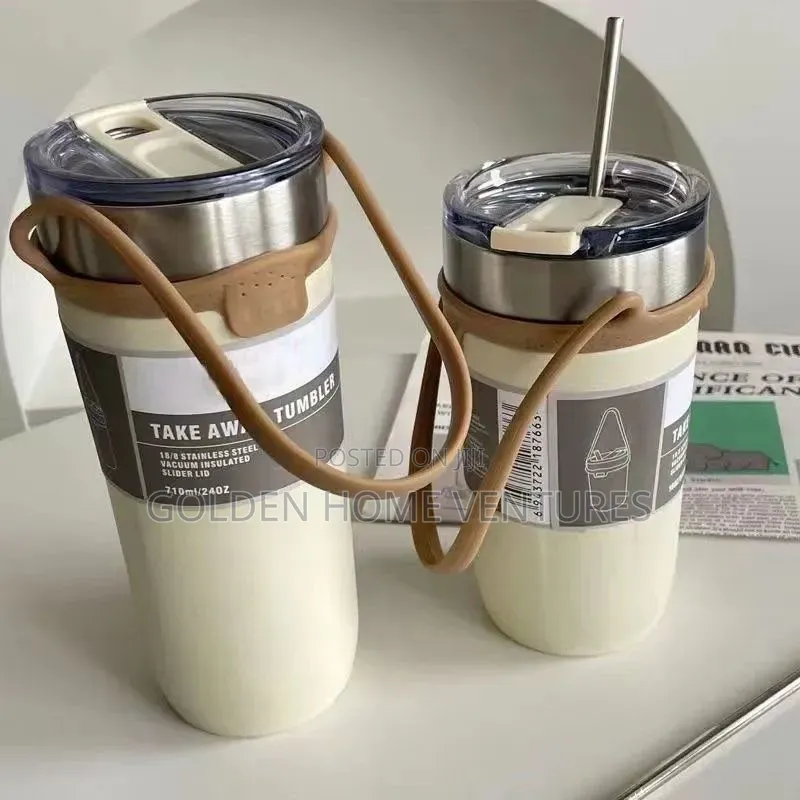 Stainless Steel Vacuum Insulated Coffee Tumbler Mug 710ml