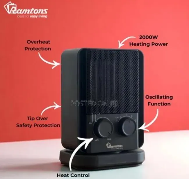 Ramtons Oscillating Fan Heater (RM/772)