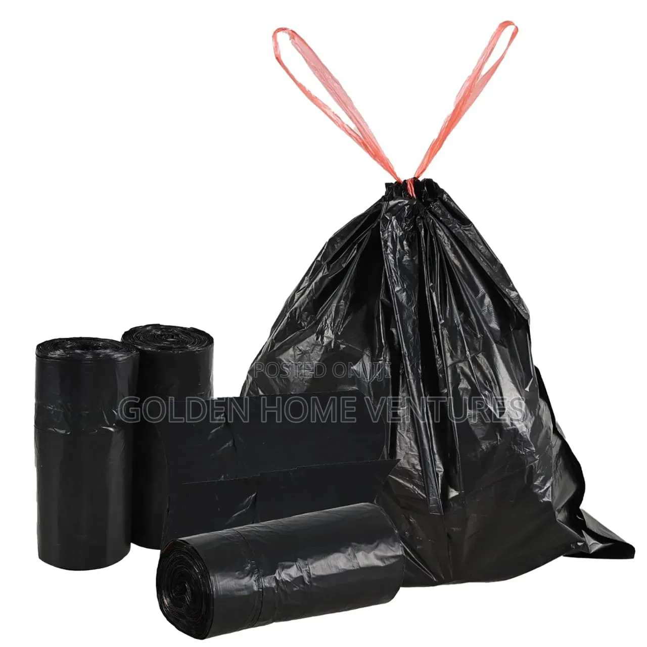 Extra Strong Drawstring Trash Bags Heavy Duty Garbage Liners