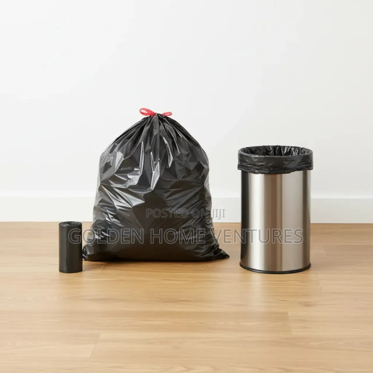 Extra Strong Drawstring Trash Bags Heavy Duty Garbage Liners