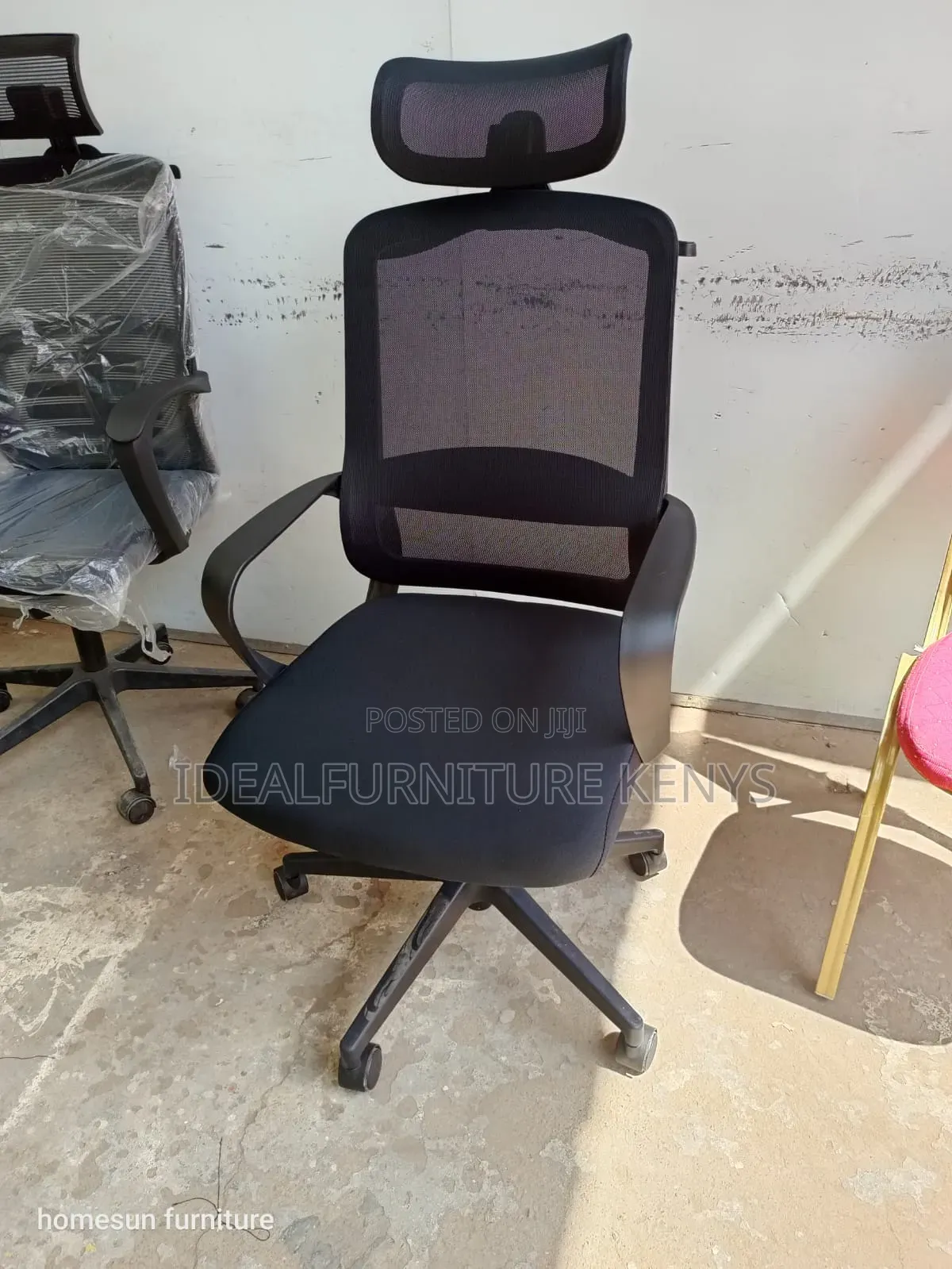 Mesh Office Chair - Black Office Chair With Headrest