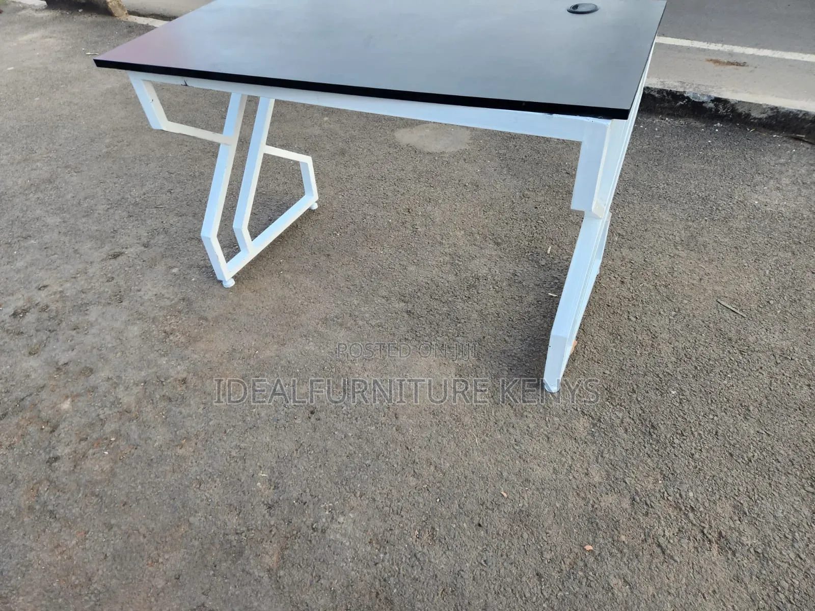 Gray and White Desk
