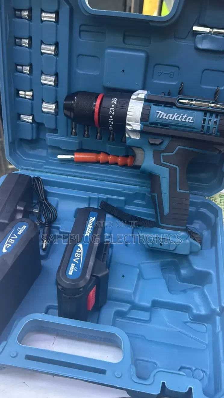 Makita 48V Cordless Drill Combo Kit (Complete 2-Battery Tool Set)