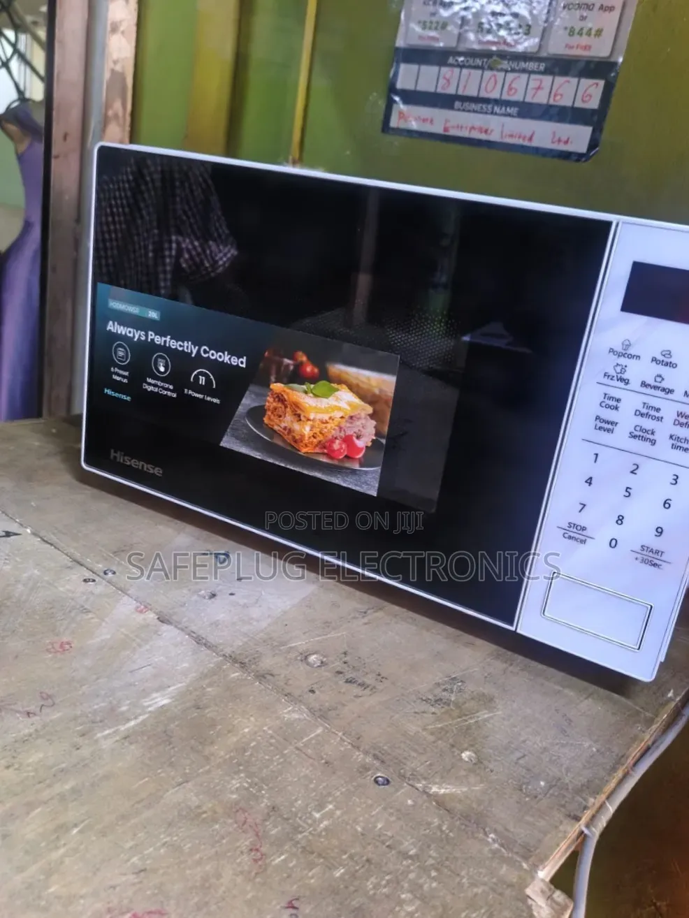 Hisense 20L Digital Microwave Oven – Model H20MOMS9 (White)