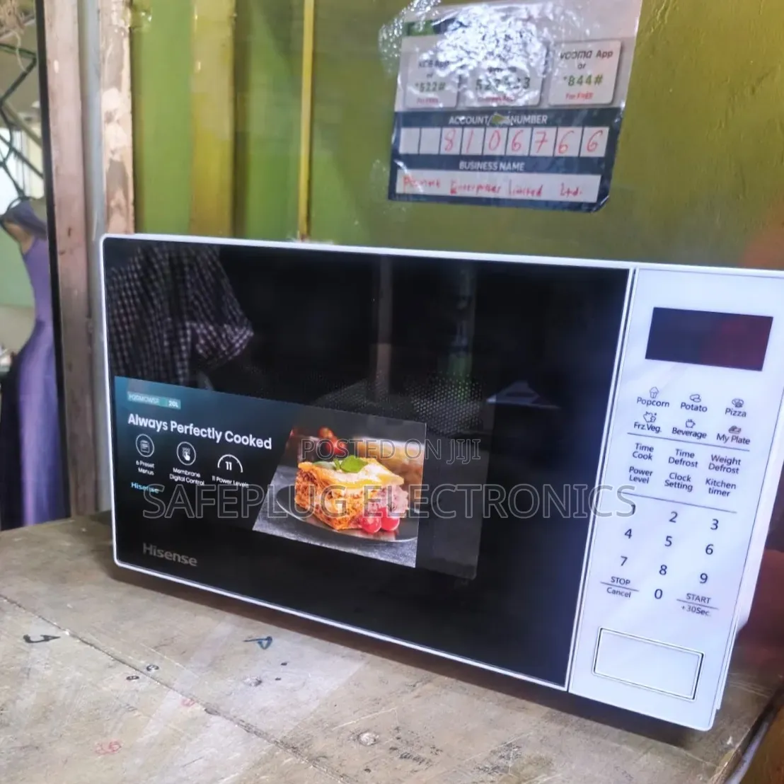 Hisense 20L Digital Microwave Oven – Model H20MOMS9 (White)