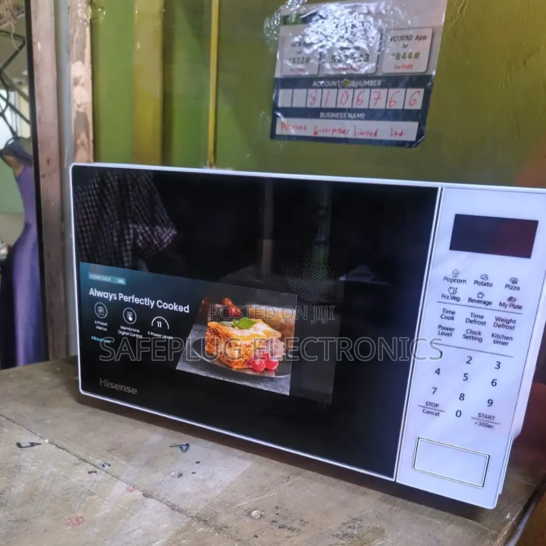 Hisense 20 Litre Electronic Solo Microwave With Membrane Digital