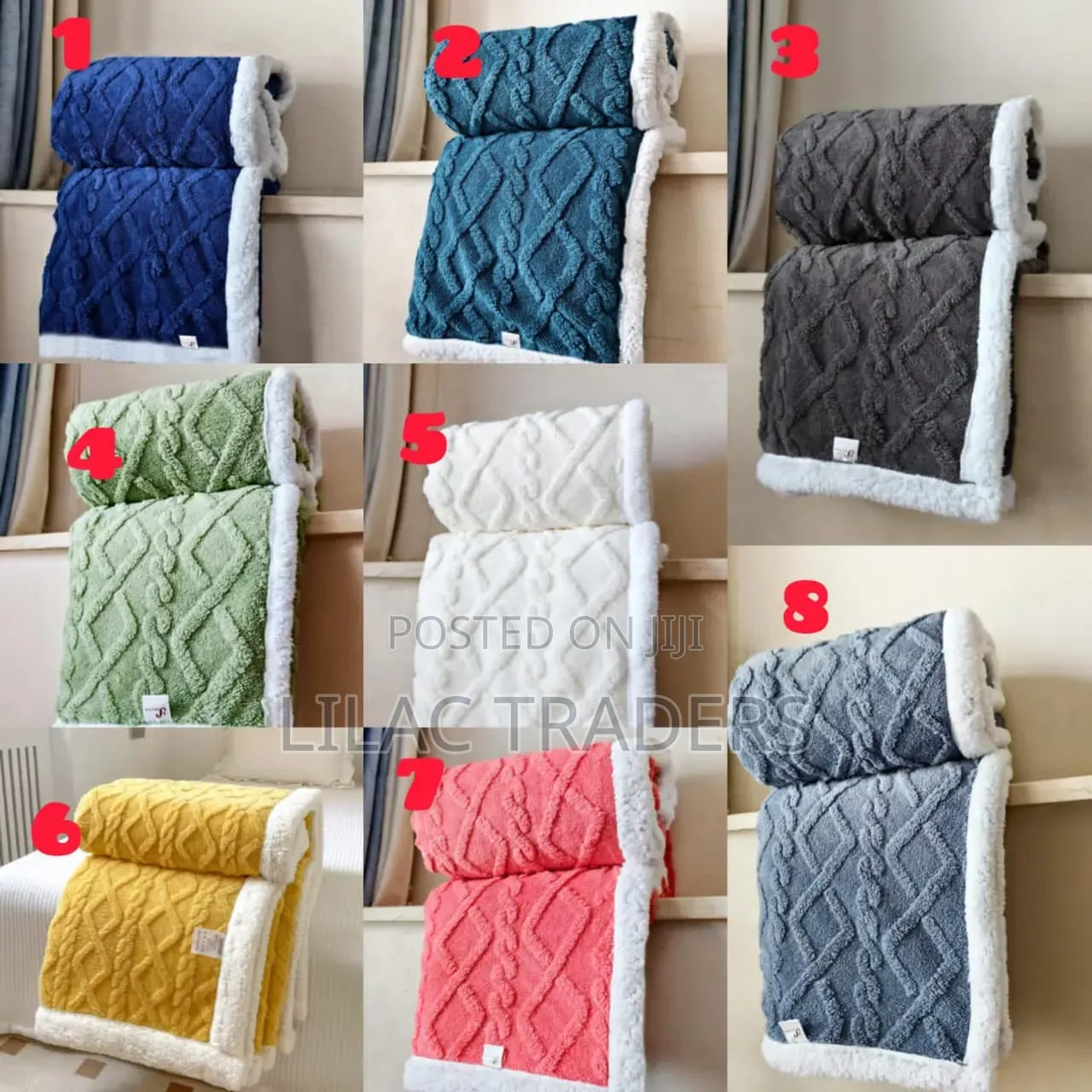  *Sherpa/Fleece Throw Blankets *Cty
