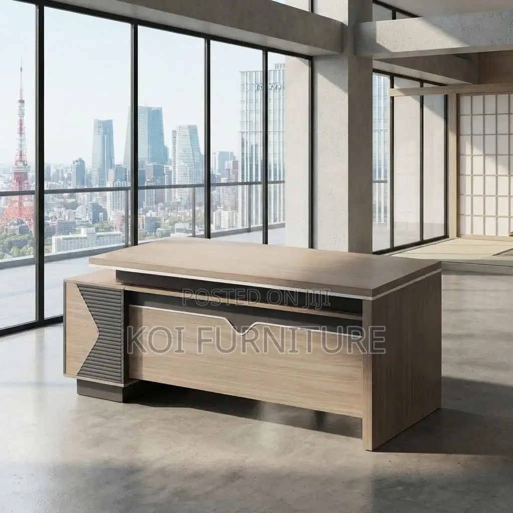 Office Desk; 1800mm Executive Office Managers L Extension Desk