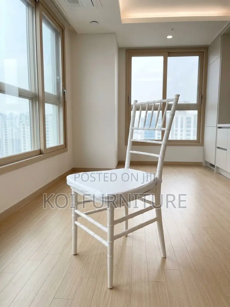 Home Chairs; White Home Dining and Events Seat With Cushion