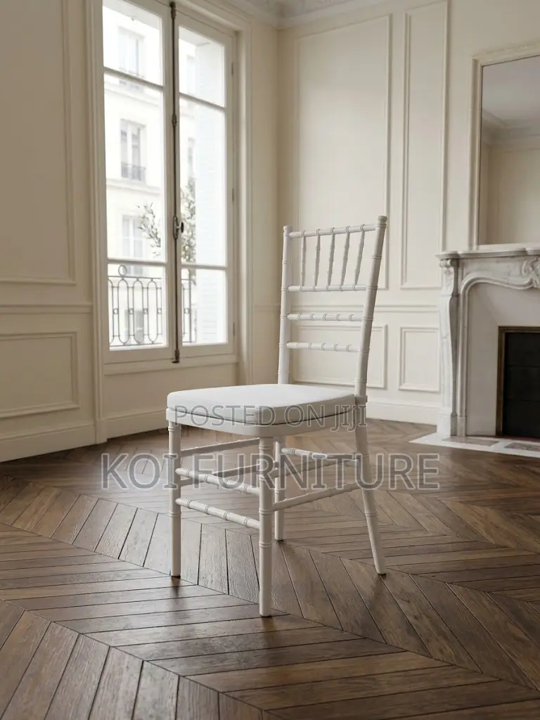 Home Chairs; White Home Dining and Events Seat With Cushion