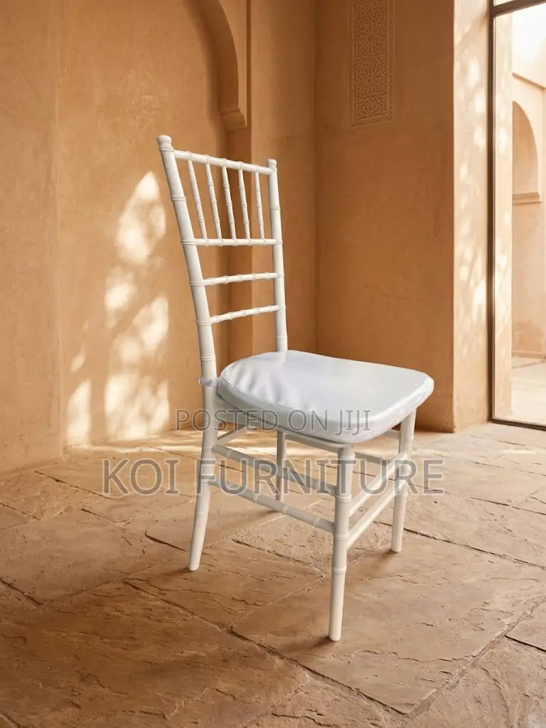 Home Chairs; White Home Dining and Events Seat With Cushion
