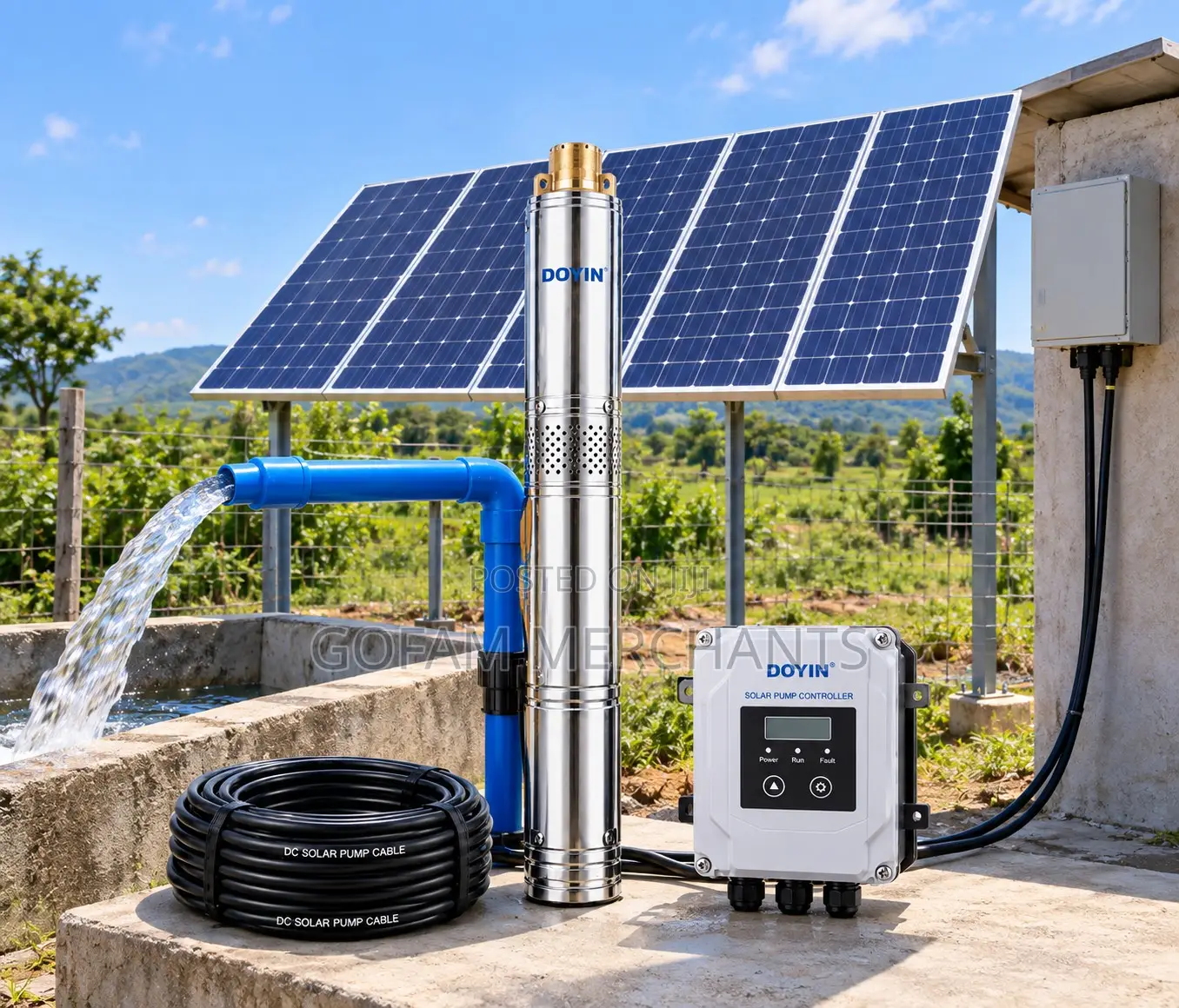 Doyin -2.0hp, 1500w, 1.25 Inch Dc Stainless Steel Pump(4500l/H)4sps4.5