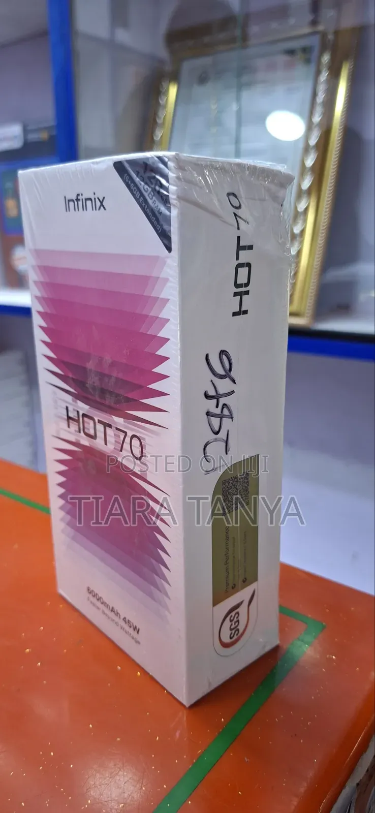 New Infinix Hot 70 128 GB Black