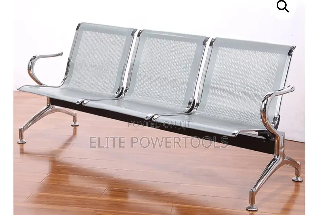 3-Link Non-Padded Waiting Bench
