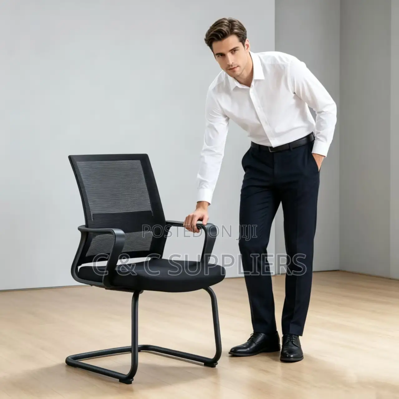 Non-Swivel Mesh Computer Chair