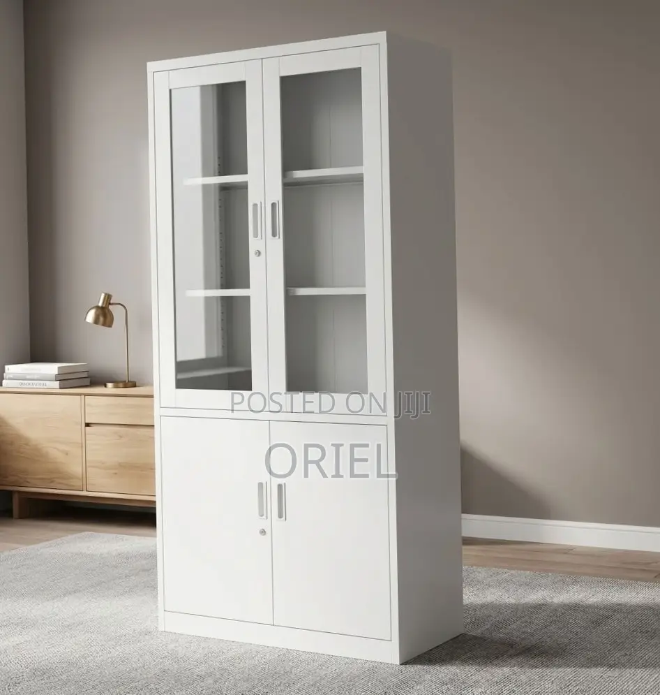 2-Door Filing Cabinet : Office Filing Cabinet With Glass Doors