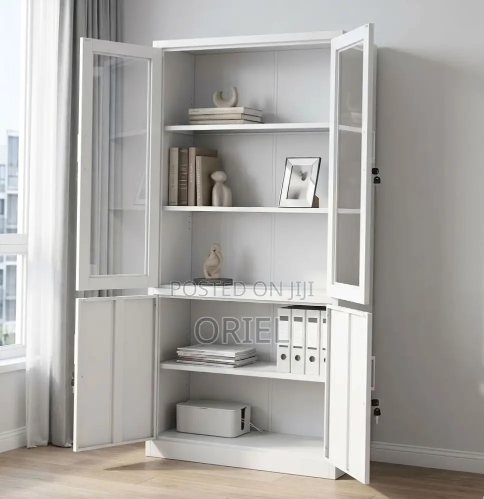 2-Door Filing Cabinet : Office Filing Cabinet With Glass Doors