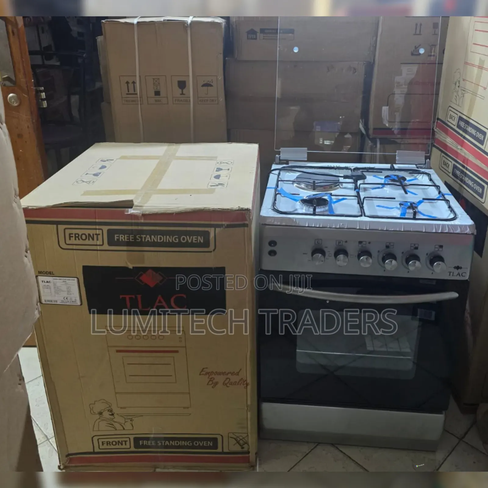 60*60 Tlac 3+1 Standing Cooker With Gas Sensor