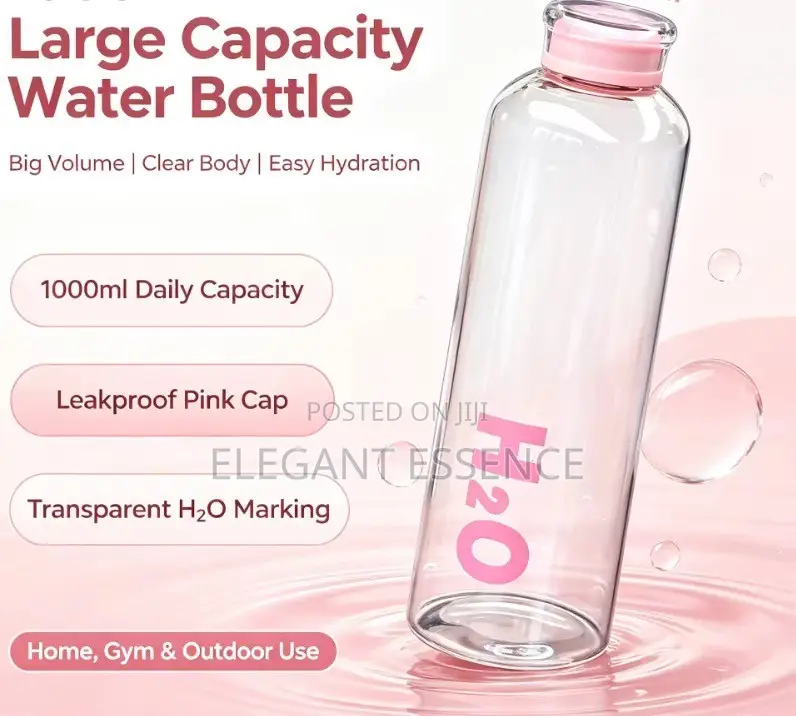 Glass Water Bottle-1l