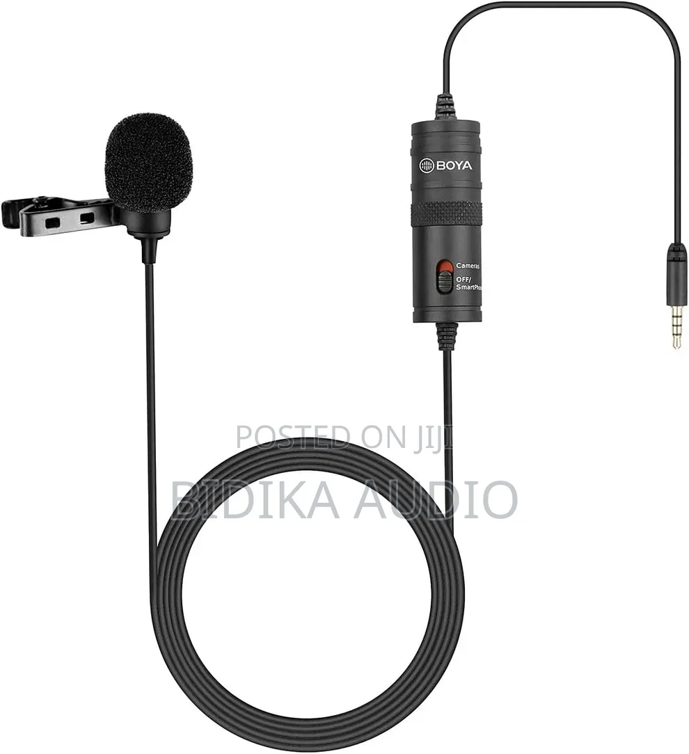 BOYA BY-M1 Lavalier Microphone – Universal Omnidirectional, 6m Cable