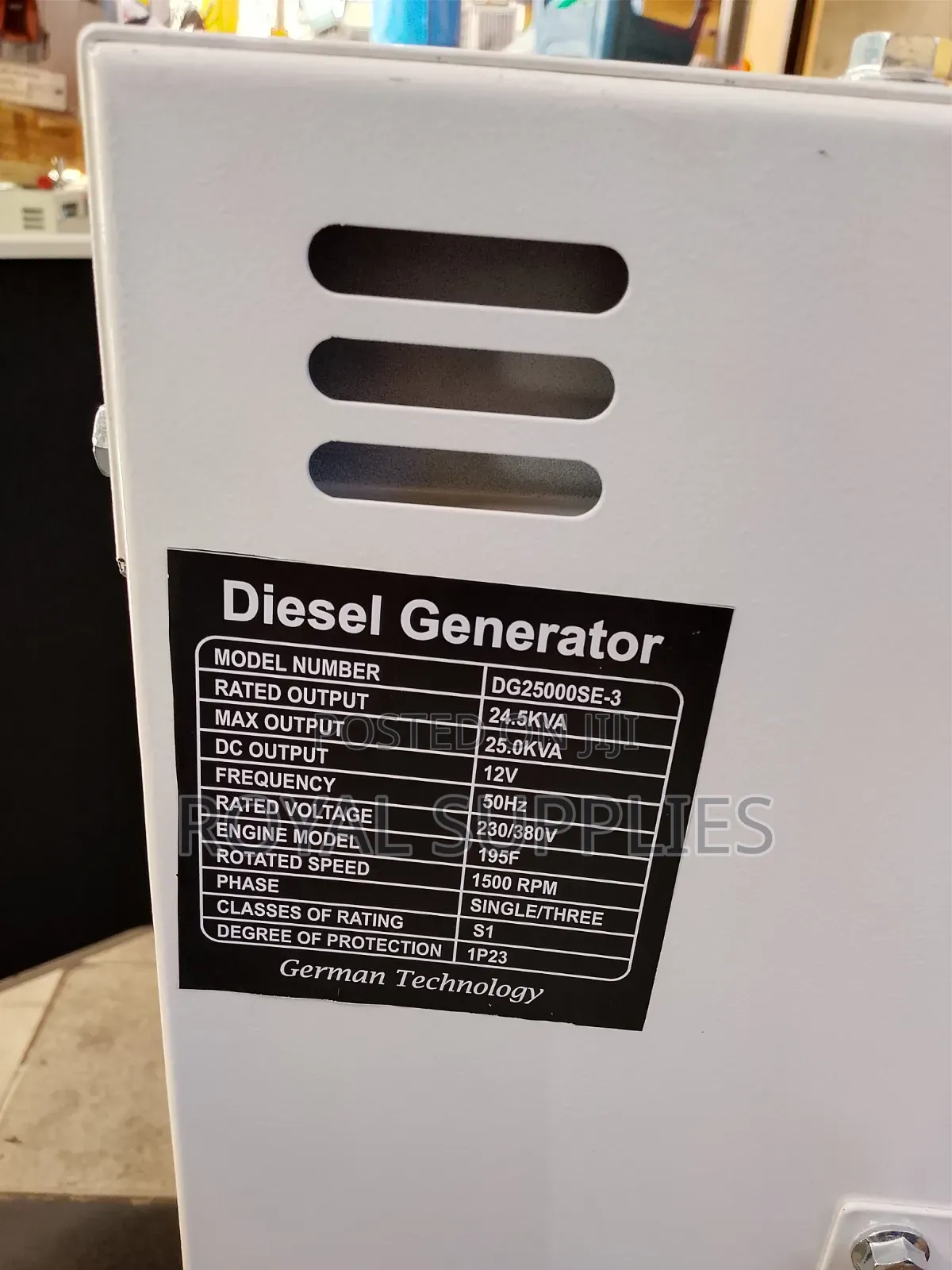 Heavy Duty 25kva Silent Diesel Generator