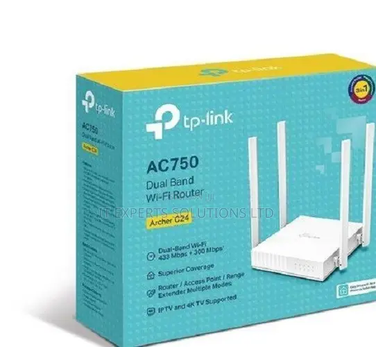 TPLink AC750 Dual-Band Wi-Fi Router-Archer C24