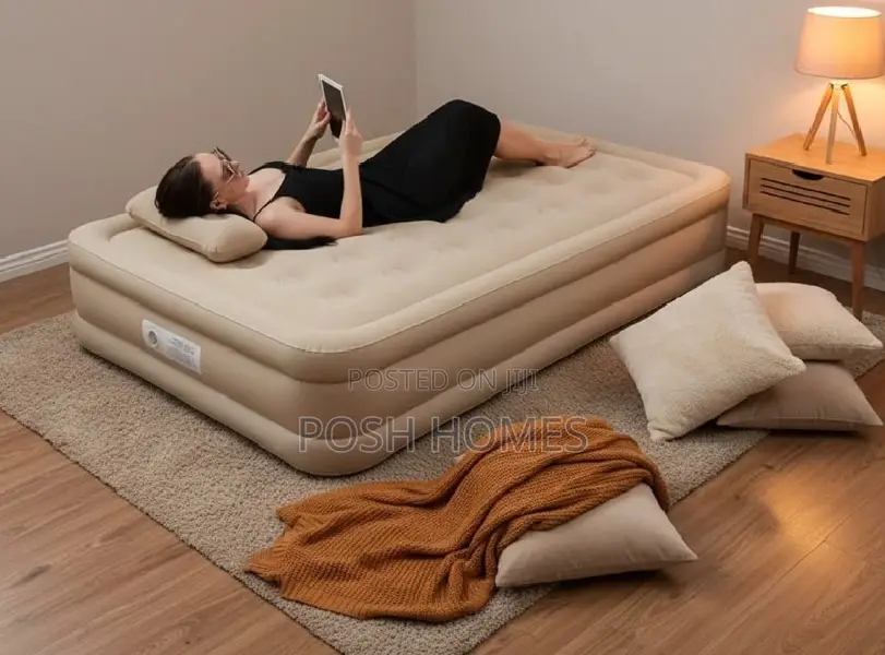 Queen Comfort Plush Airbed With Fibre