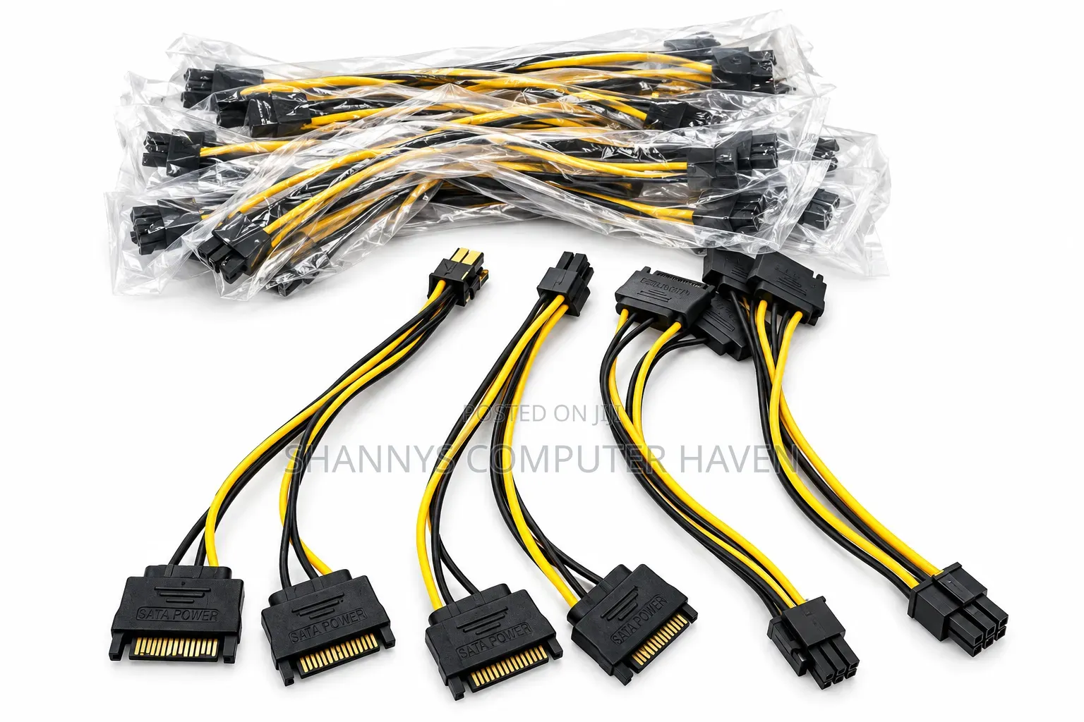 Dualsatapower to 6-Pin Pcie Poweradapter–graphics Cardpowerconverter