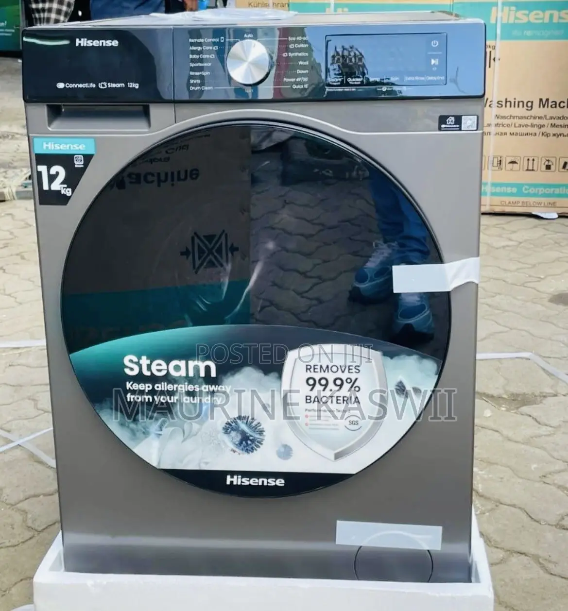HISENSE FRONT 12Kg Machine