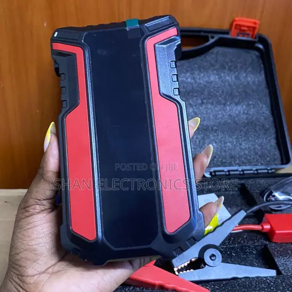Durable Car Jump Starter Kit With LCD Display and a Torch