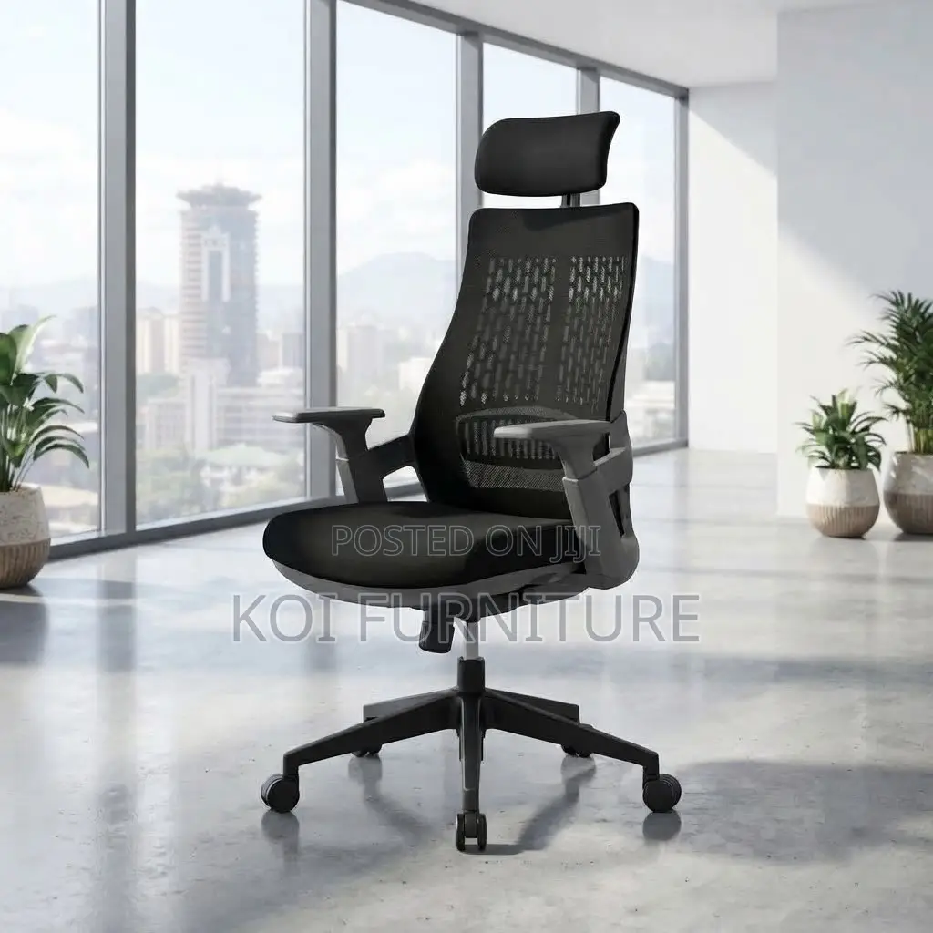 Office Chairs; Executive Fabric High Backrest Ergonomic Lamar Seat