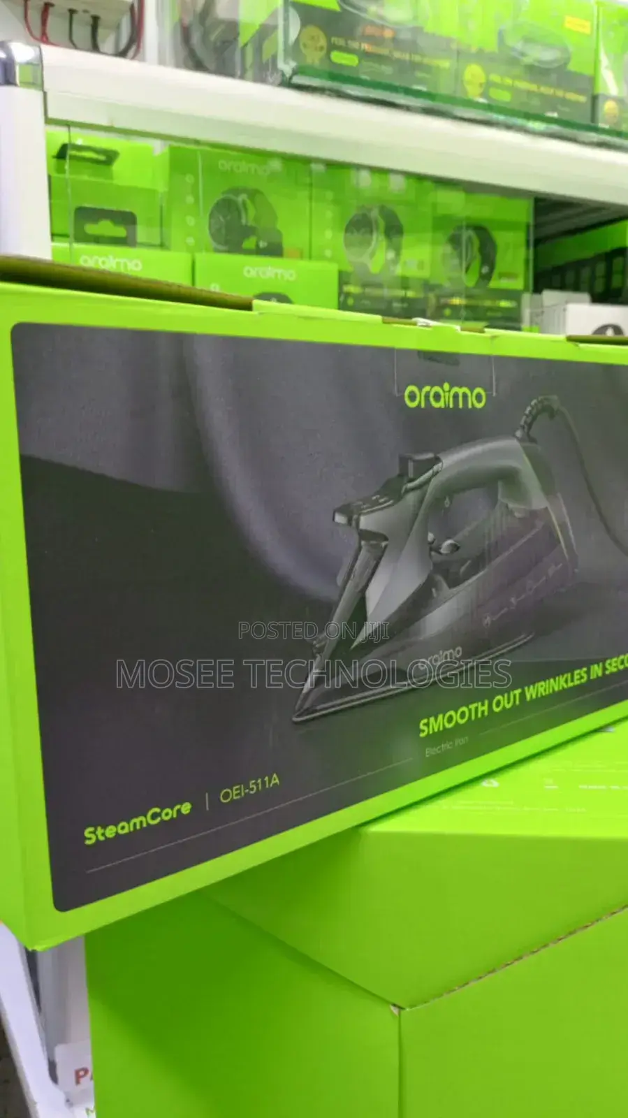 Oraimo SteamCore Smart Electric Iron With LED Screen & Self-Clean
