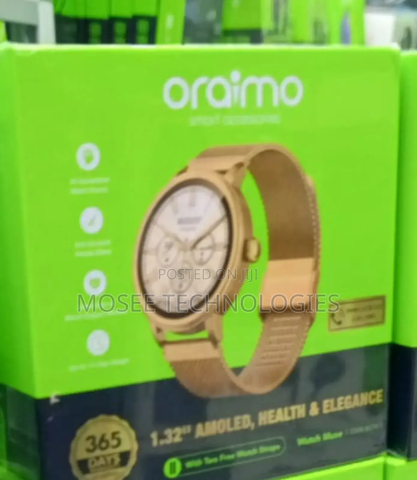 Oraimo Watch Muse 1.32" AMOLED Health & Elegance Smartwatch