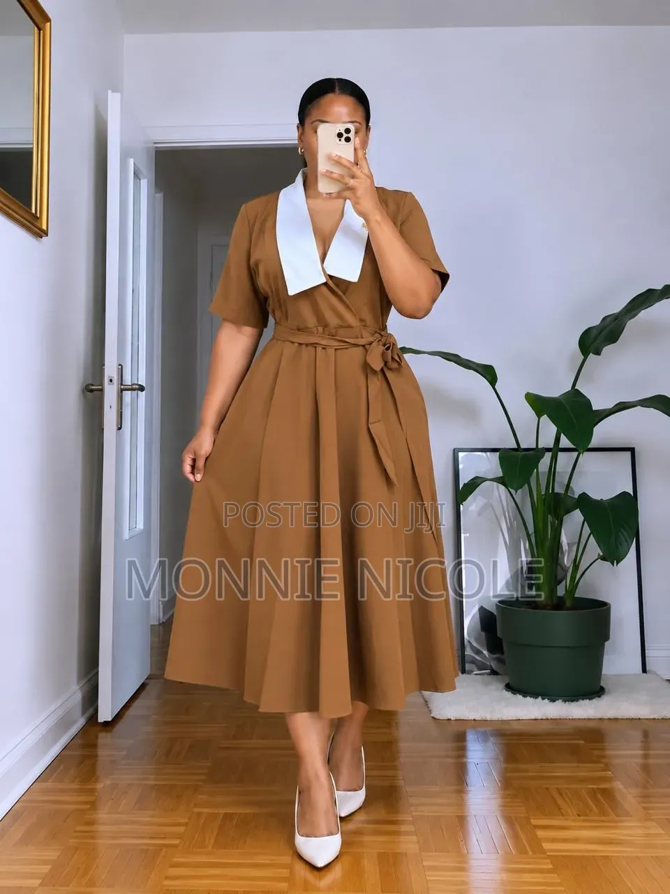 Elegant a-Line Casual and Office Dress