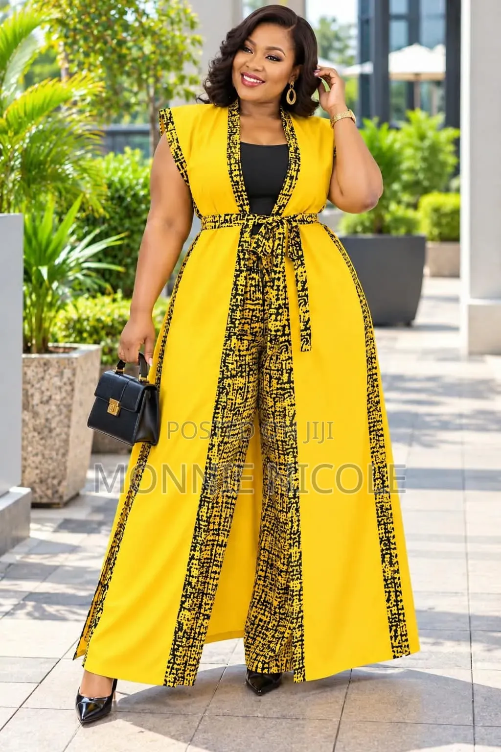 Fashion Ankara Kimono With Pallazo Pants