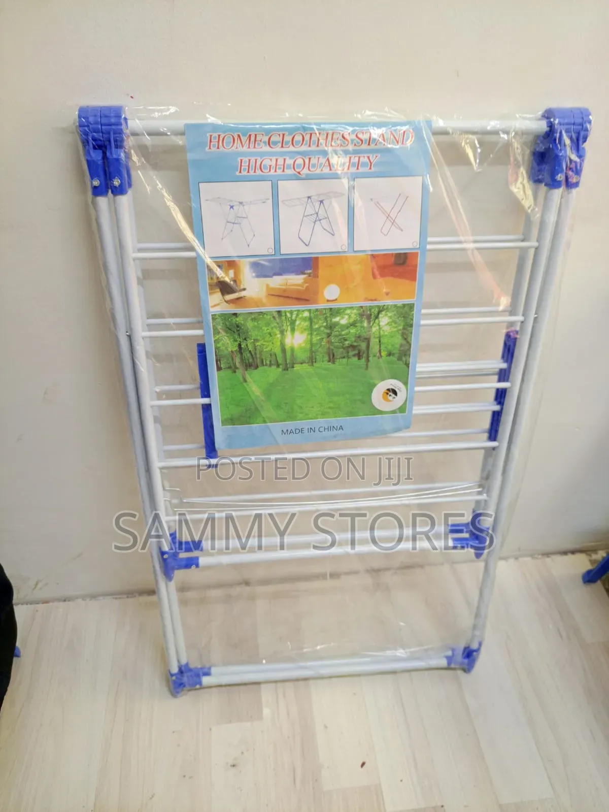 Adjustable Foldable Clothes Stand – Heavy-Duty Laundry Rack