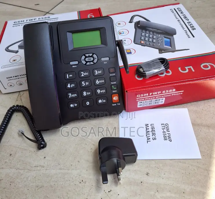 ETS 6588 GSM Fixed Wireless Phone With SIM Card Slot