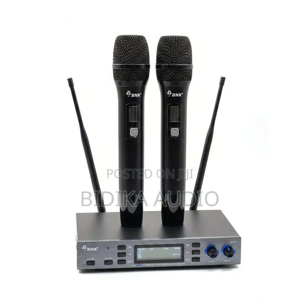 BNK IS-20 Wireless Microphone Kenya | Dual-Channel UHF Handheld System