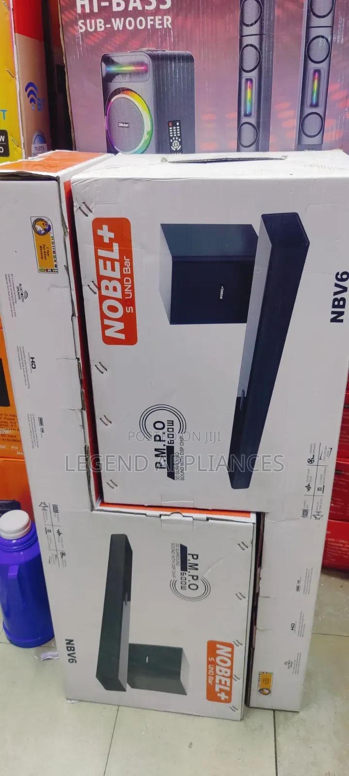 Nobel 600w Soundbar System, 2.1ch, Deep Bass Blast, Wireless Woofer