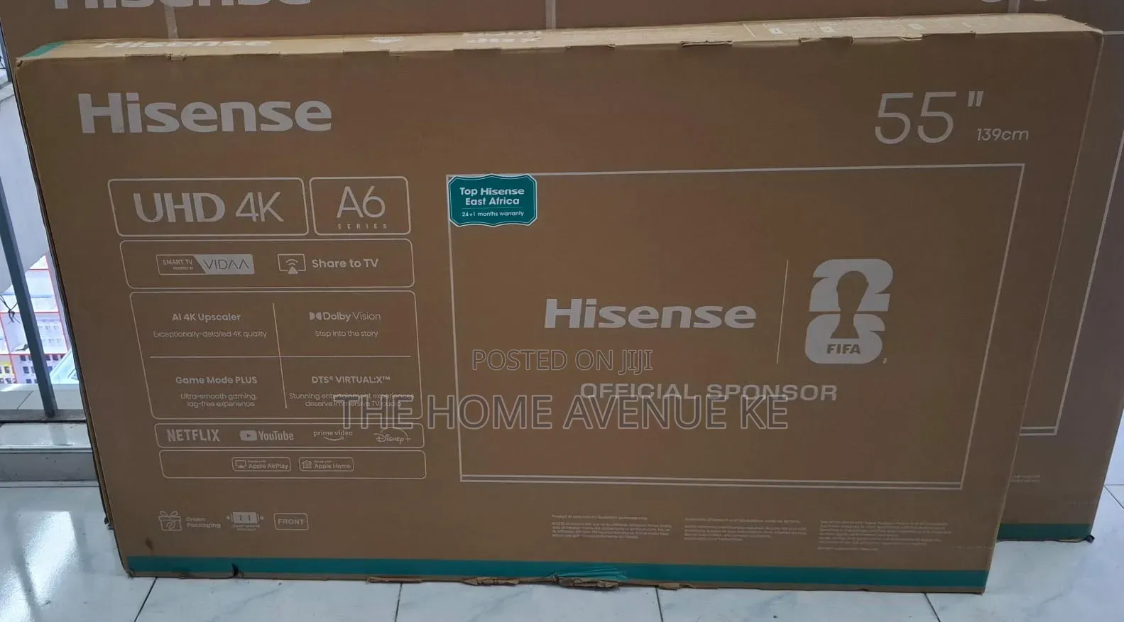Hisense 55 Inch A6 Series Uhd4k Frameless 55a6qken TV