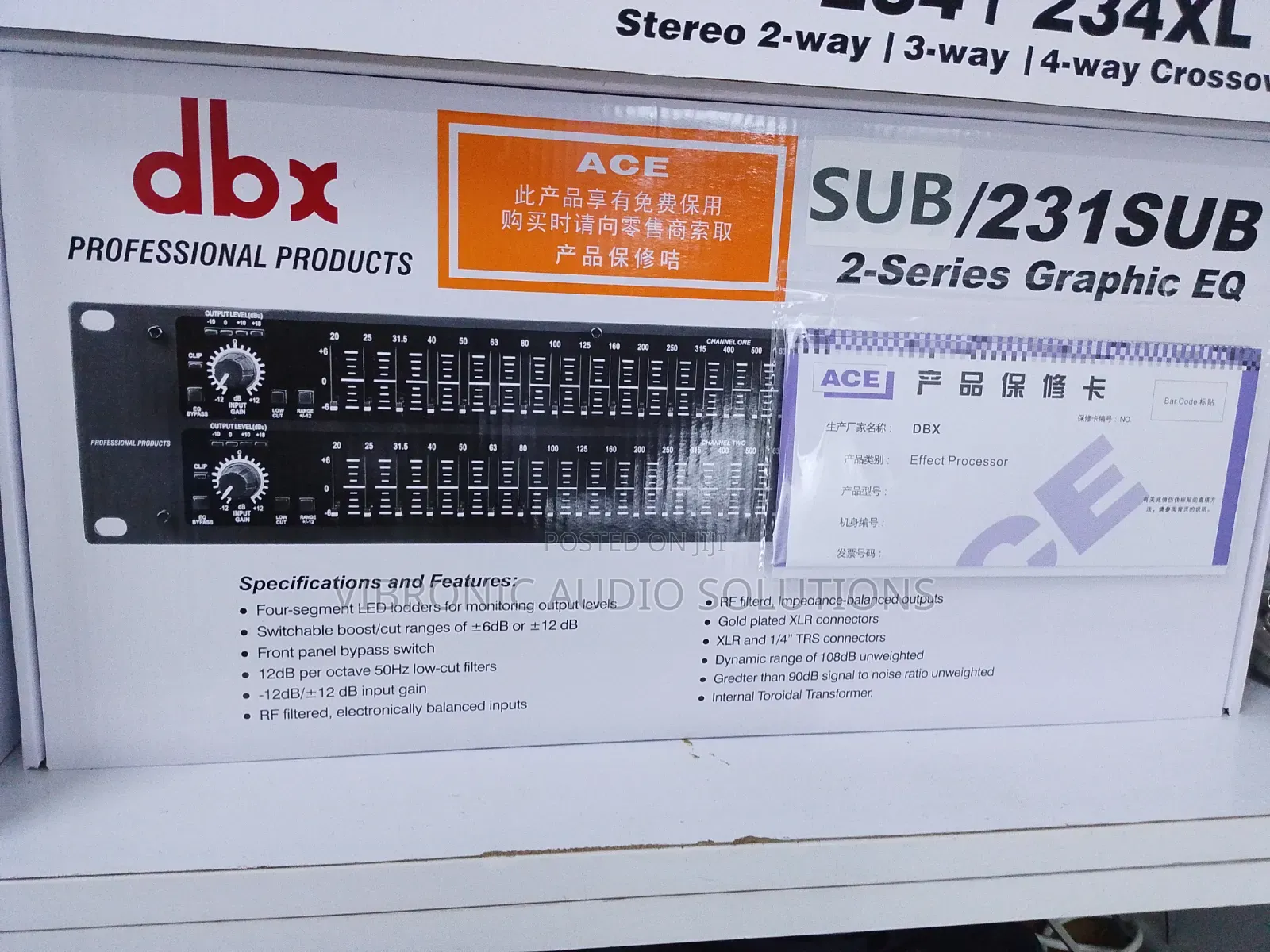 DBX Professional Digital Processor System
