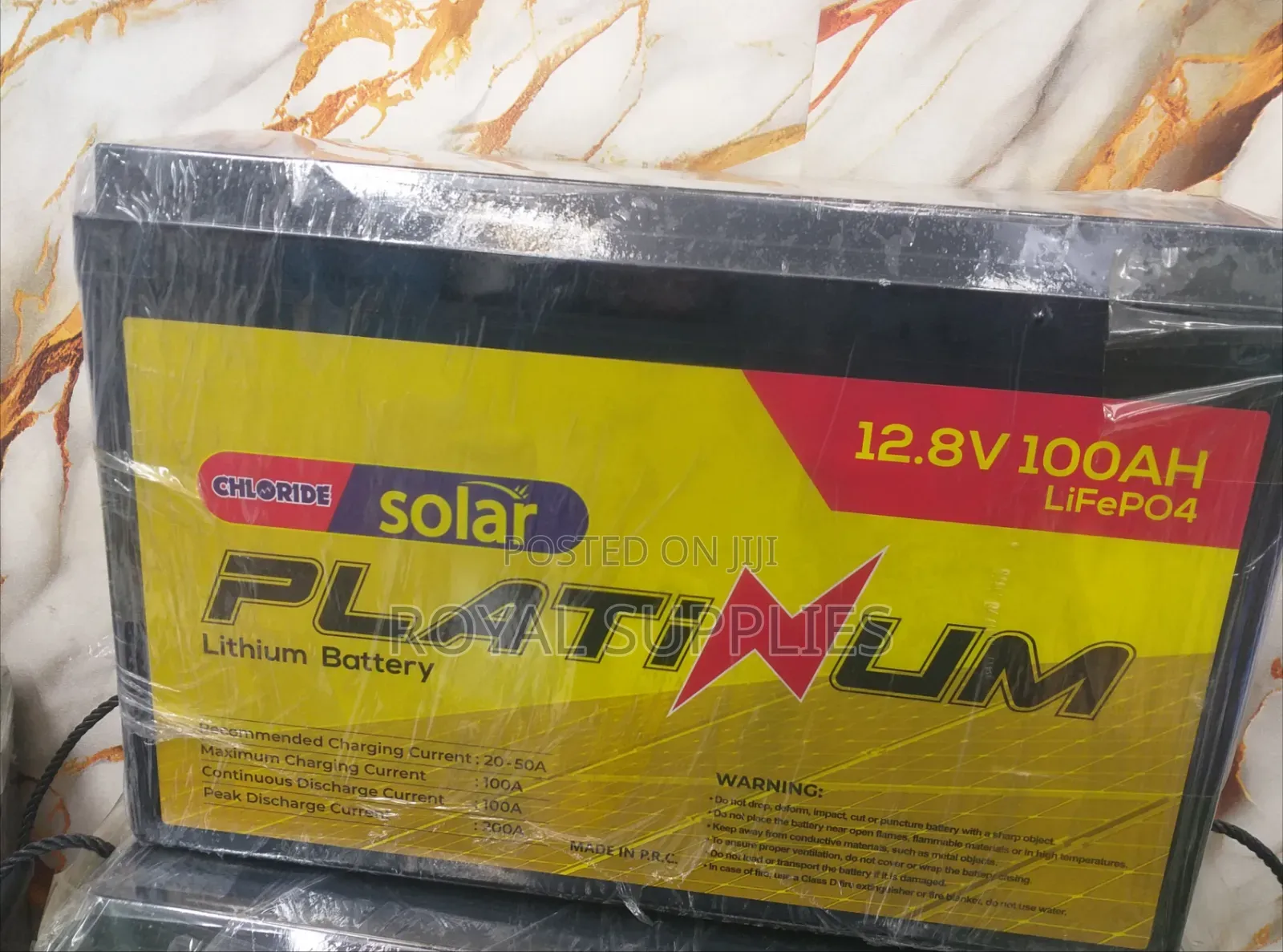 Platinum Chloride Solar 100ah Lithium Battery